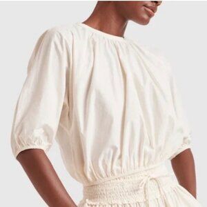 Apiece Apart Rosemarie Top Organic Cotton Poplin Size 6